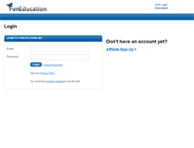 Tablet Screenshot of affiliates.funeducation.com